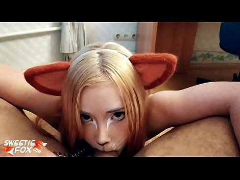 ❤️ कित्सुने तिच्या तोंडात डिक आणि कम गिळले ❤️❌  mr.allo-sex.ru वर  ☑
